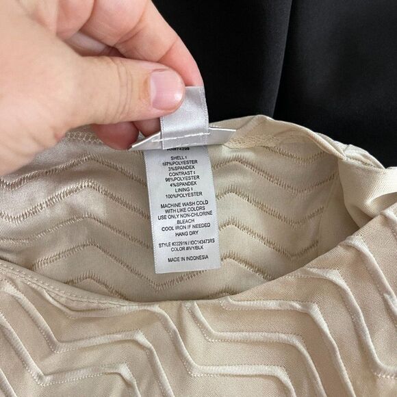 Sweet Storm Cream and Black Mini Dress - Picture 10 of 10